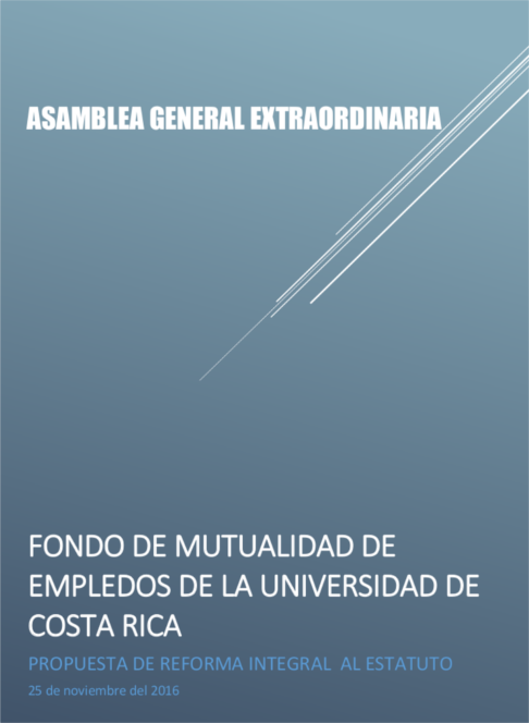 Propuesta de reformas al Estatuto