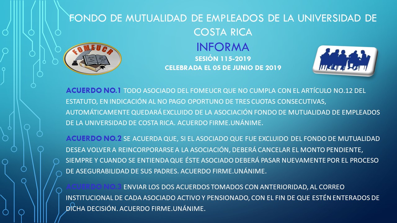 Comunicado FOMEUCR